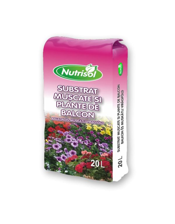 Nutrisol-pamant de flori plante de balcon 20l